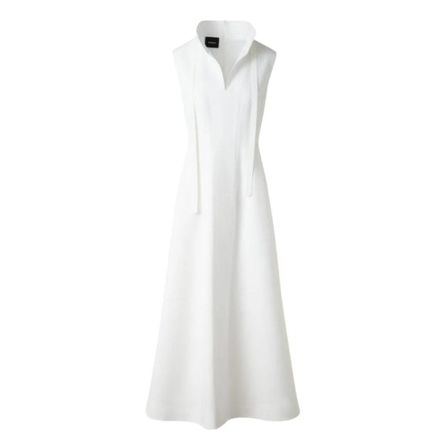 Akris white dress with collar