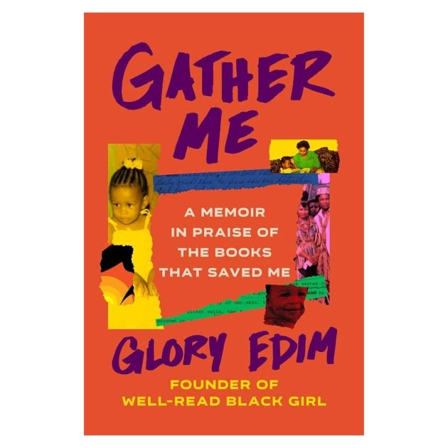 “Gather Me: A Memoir in Praise of the Books that Saved Me” book cover in orange