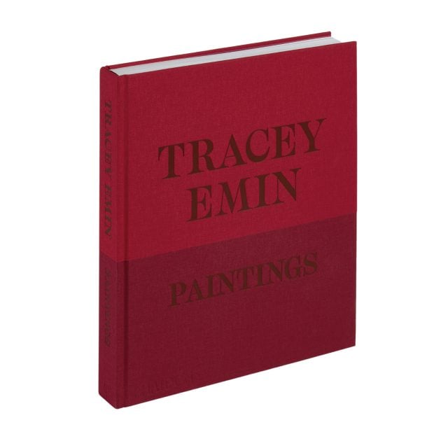 “Tracey Emin Paintings” book cover in red