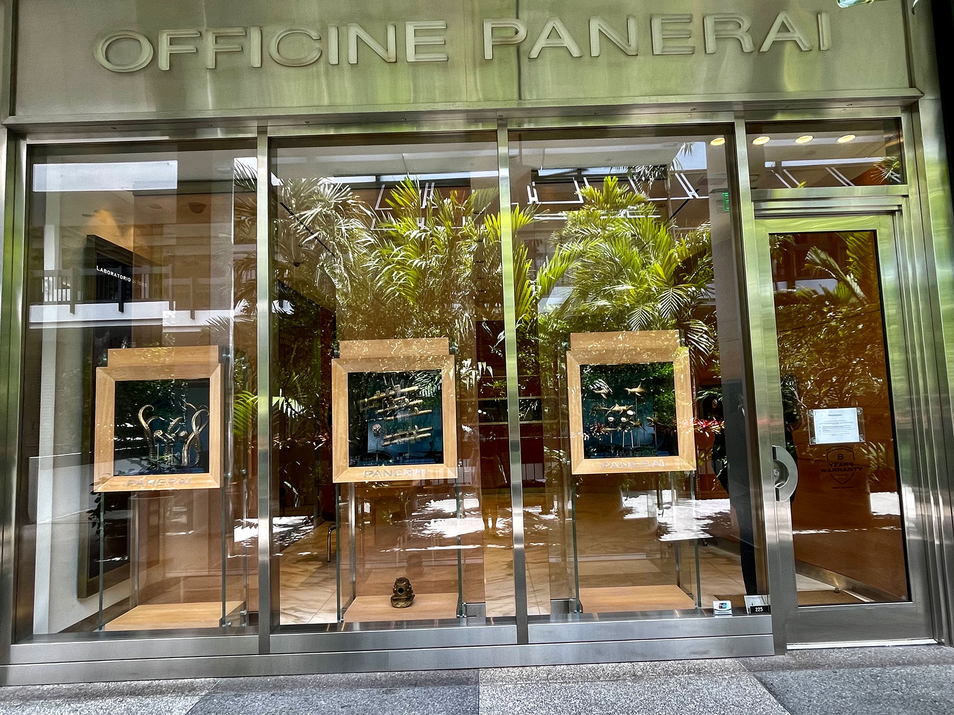 Panerai Store front Bal Harbour Shops