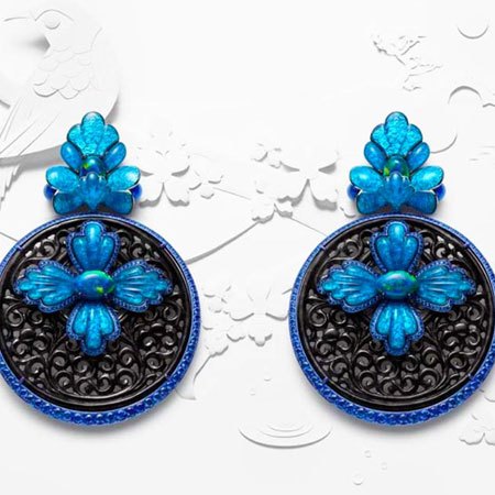 chopard song of the blue bird earrings 450 Bal Harbour Shops