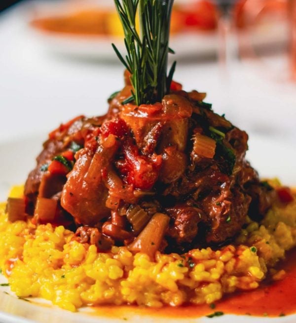 Carpaccio Ossobuco dish