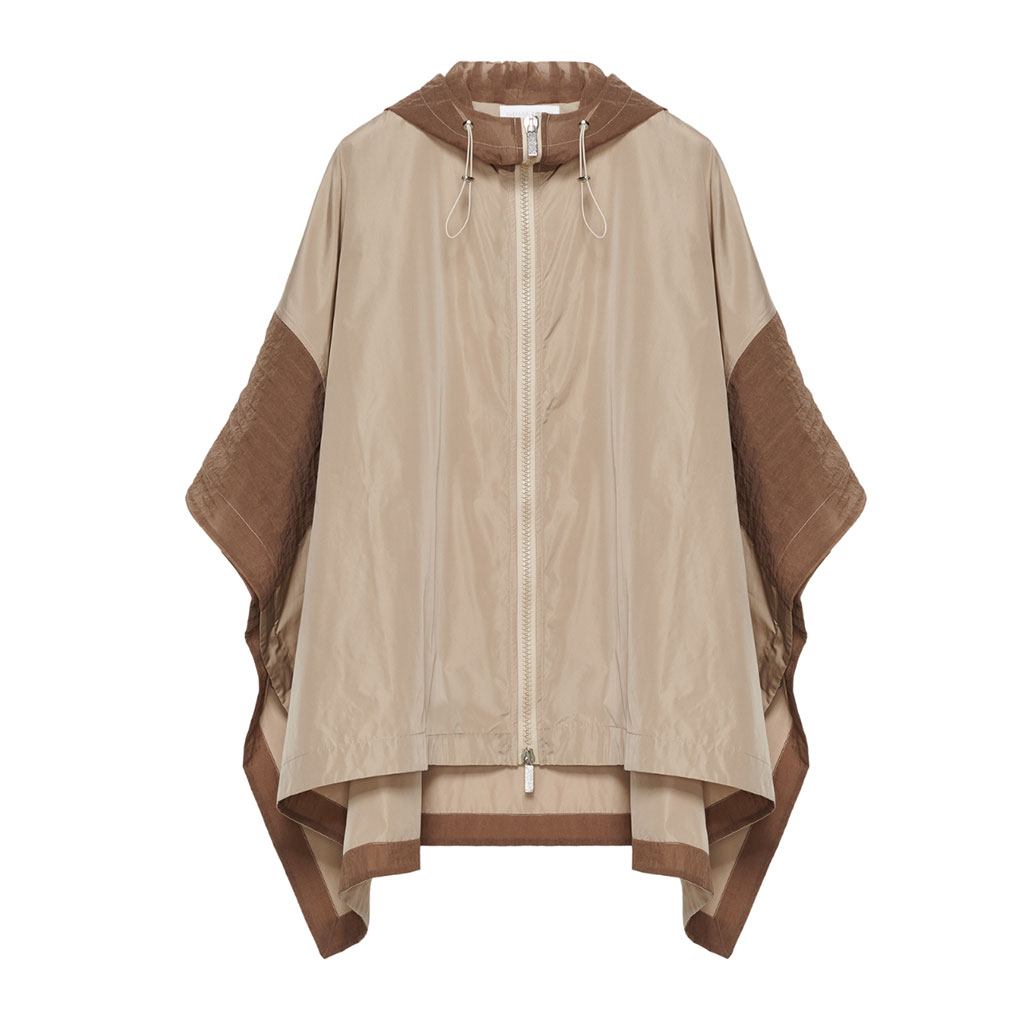 Linen and cotton poncho 