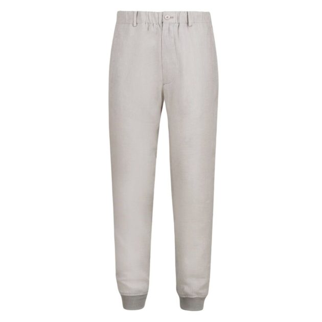 100% Capri grey linen trousers