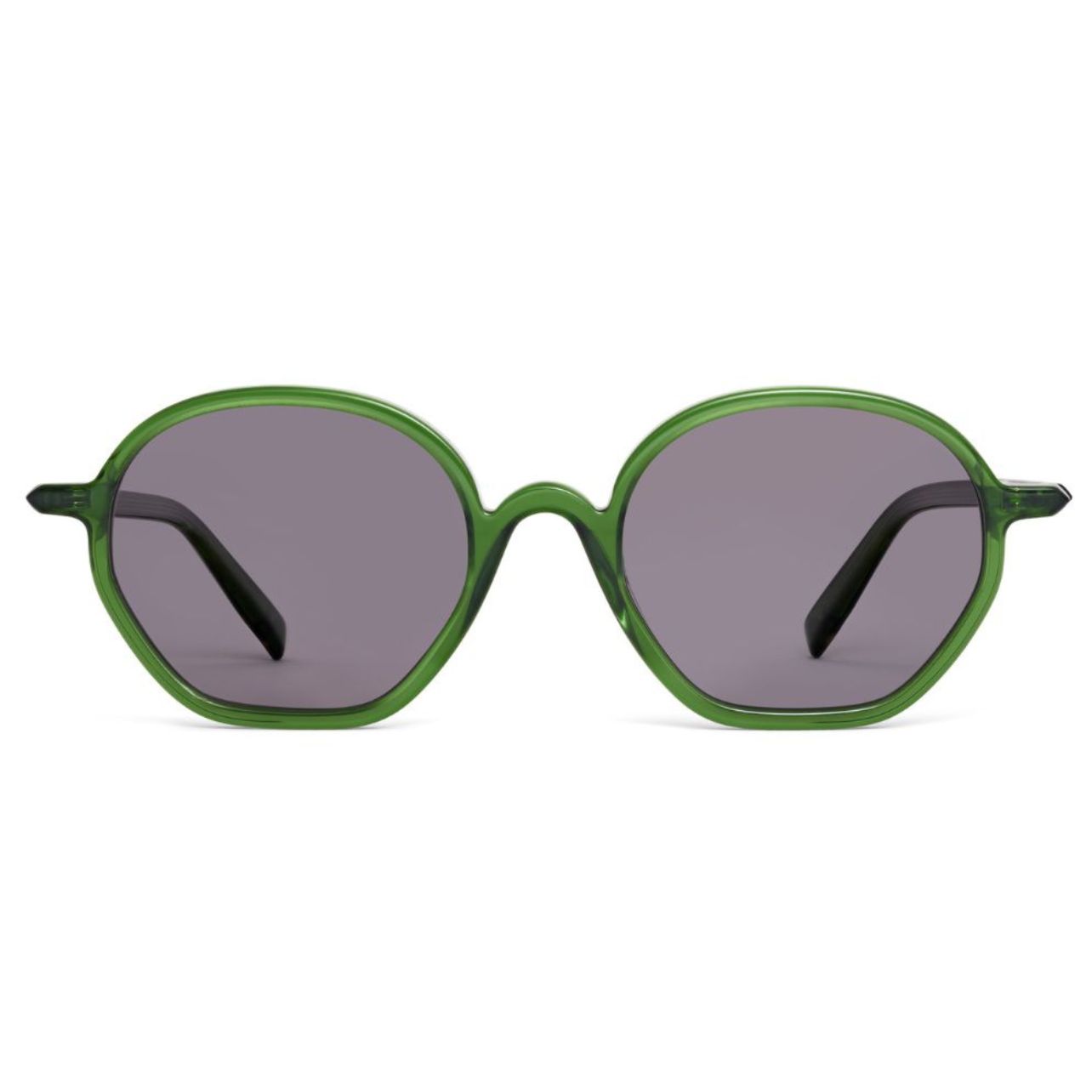 Morgenthal Frederics green acetate sunglasses
