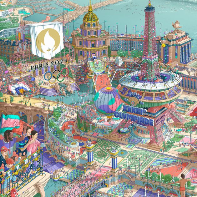 Illustration of the Paris Olympics