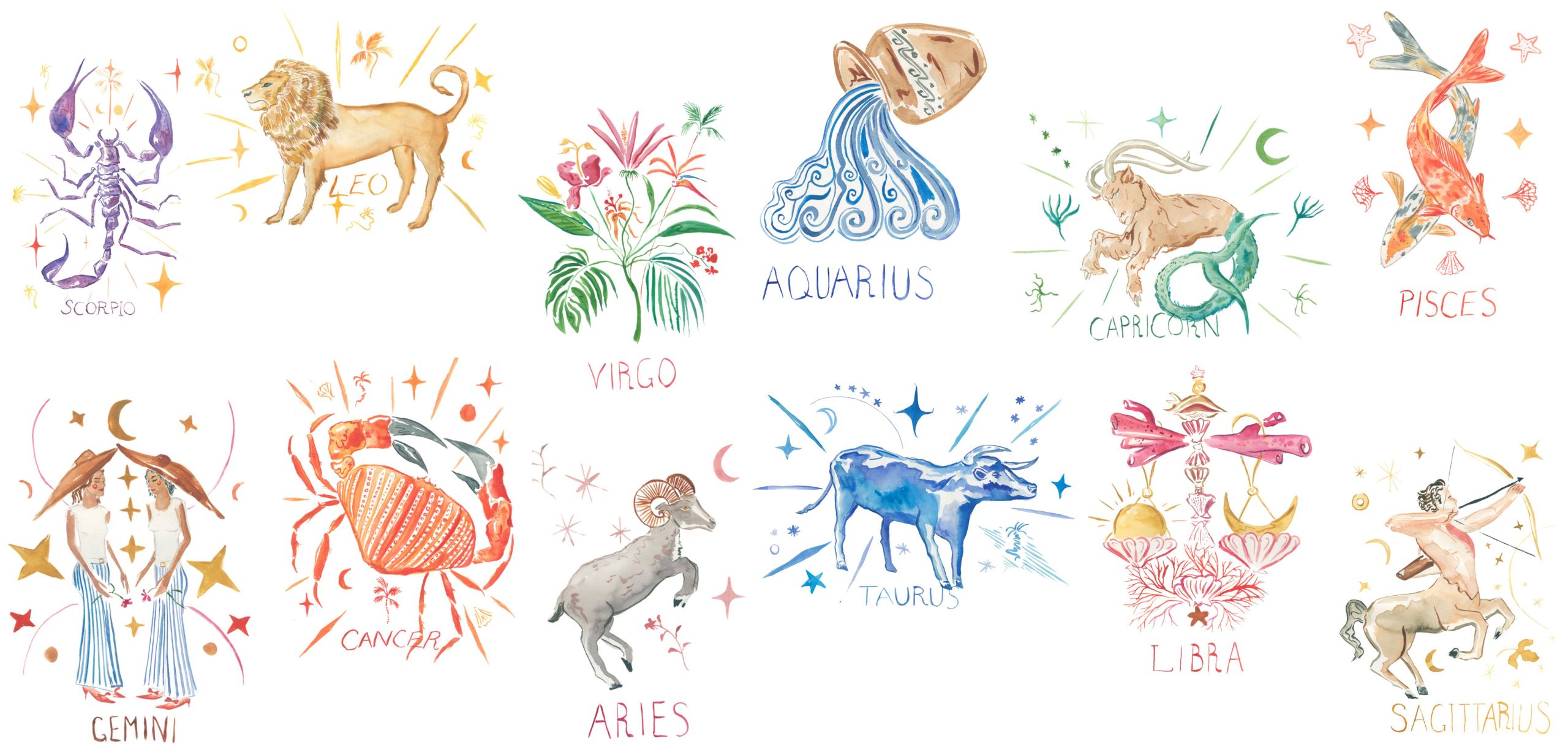 Astrology Symbol Collage