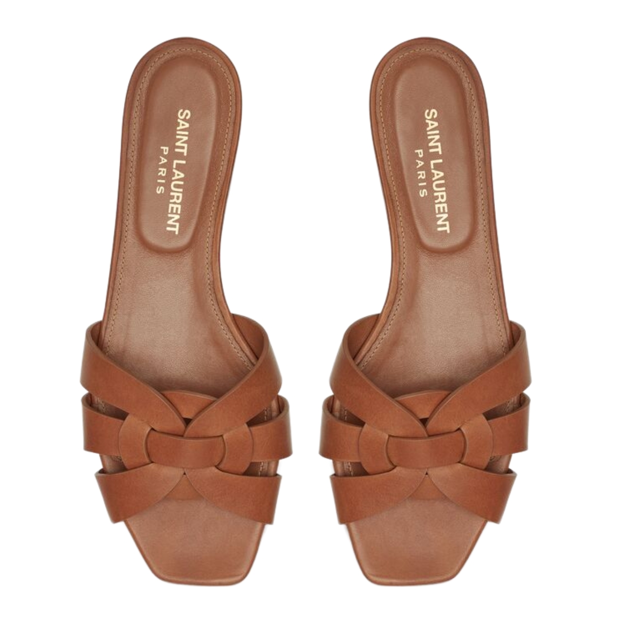 Saint Lauren brown flat sandals
