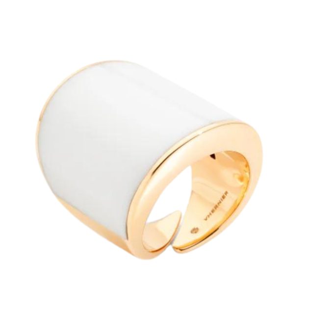 Vhernier White Ring with 18K gold