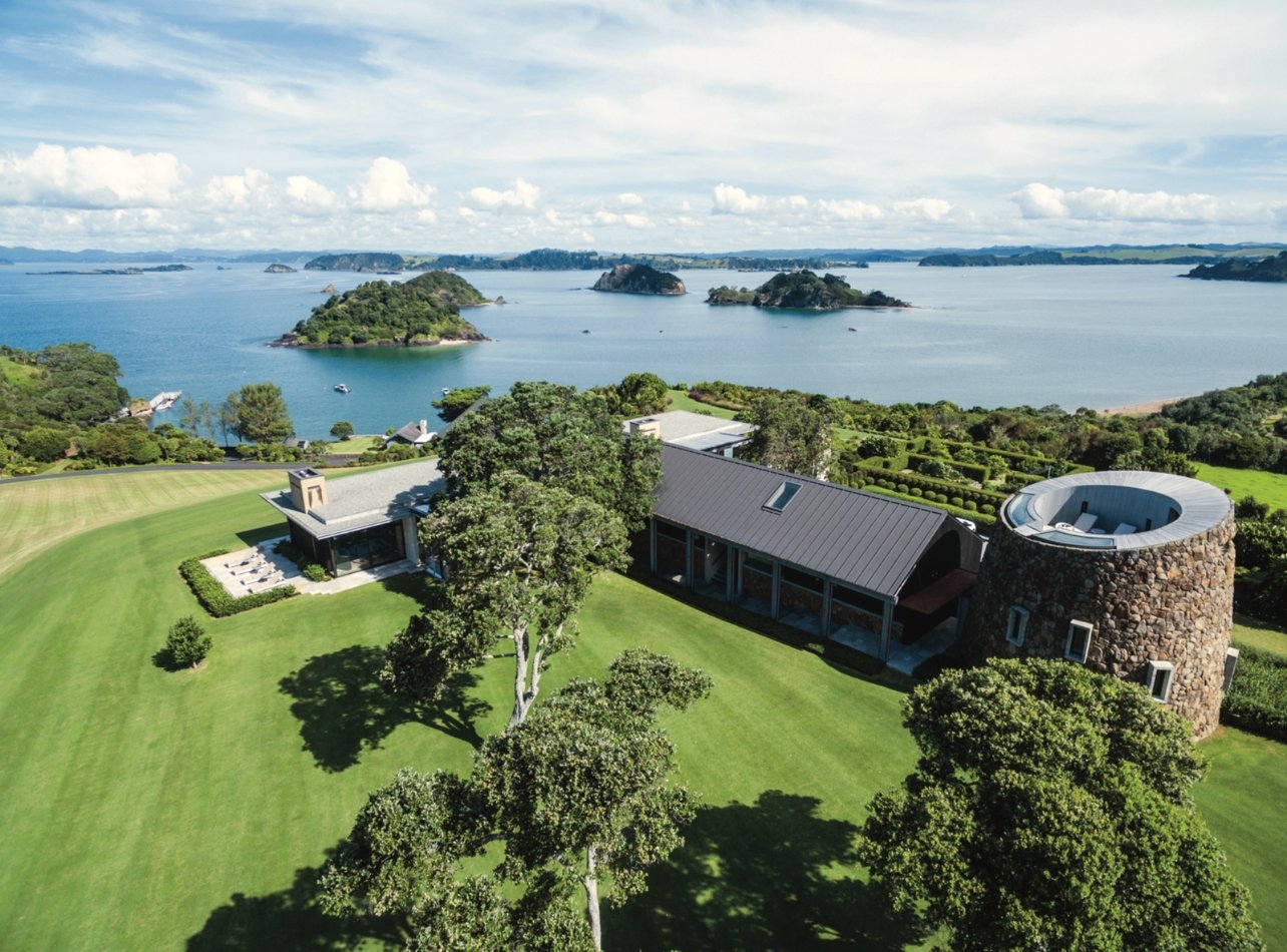 Aerial shot of The Landing estate