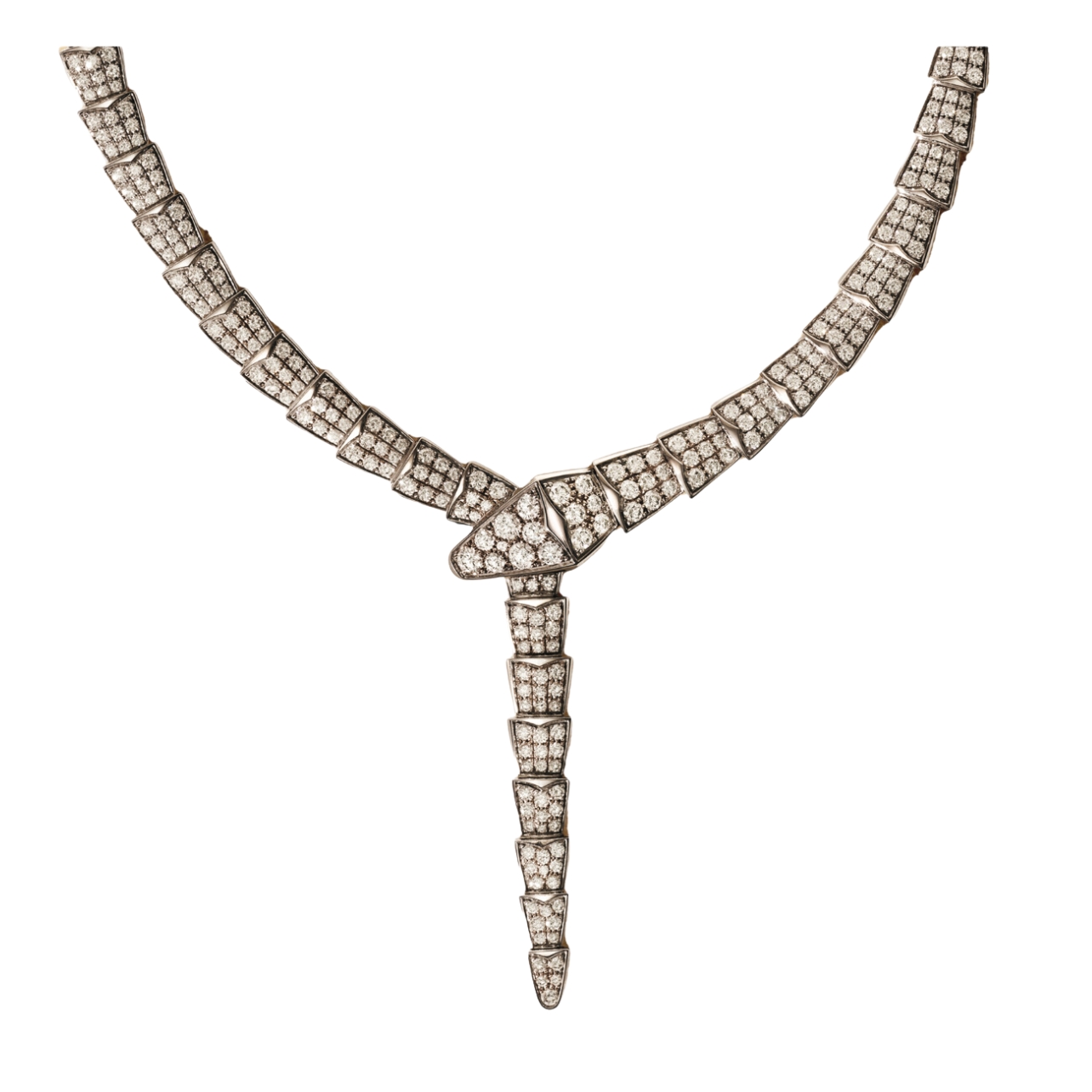 Bulgari serpenti diamond necklace