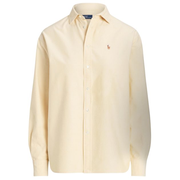 Polo Ralph Lauren butter yellow oxford long sleeve button up shirt