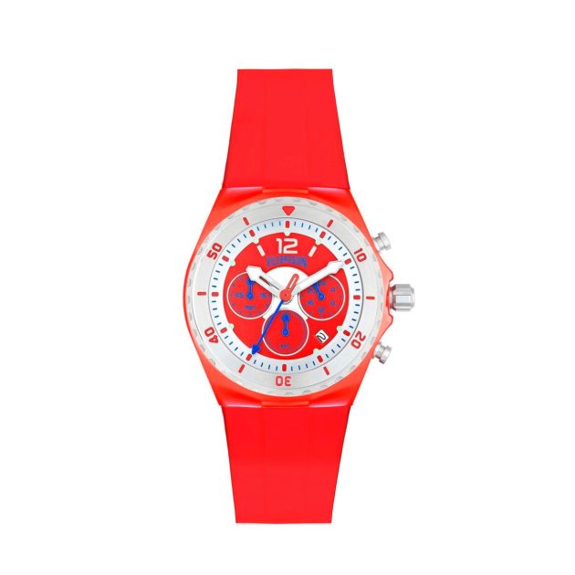 Vilebrequin steel red watch