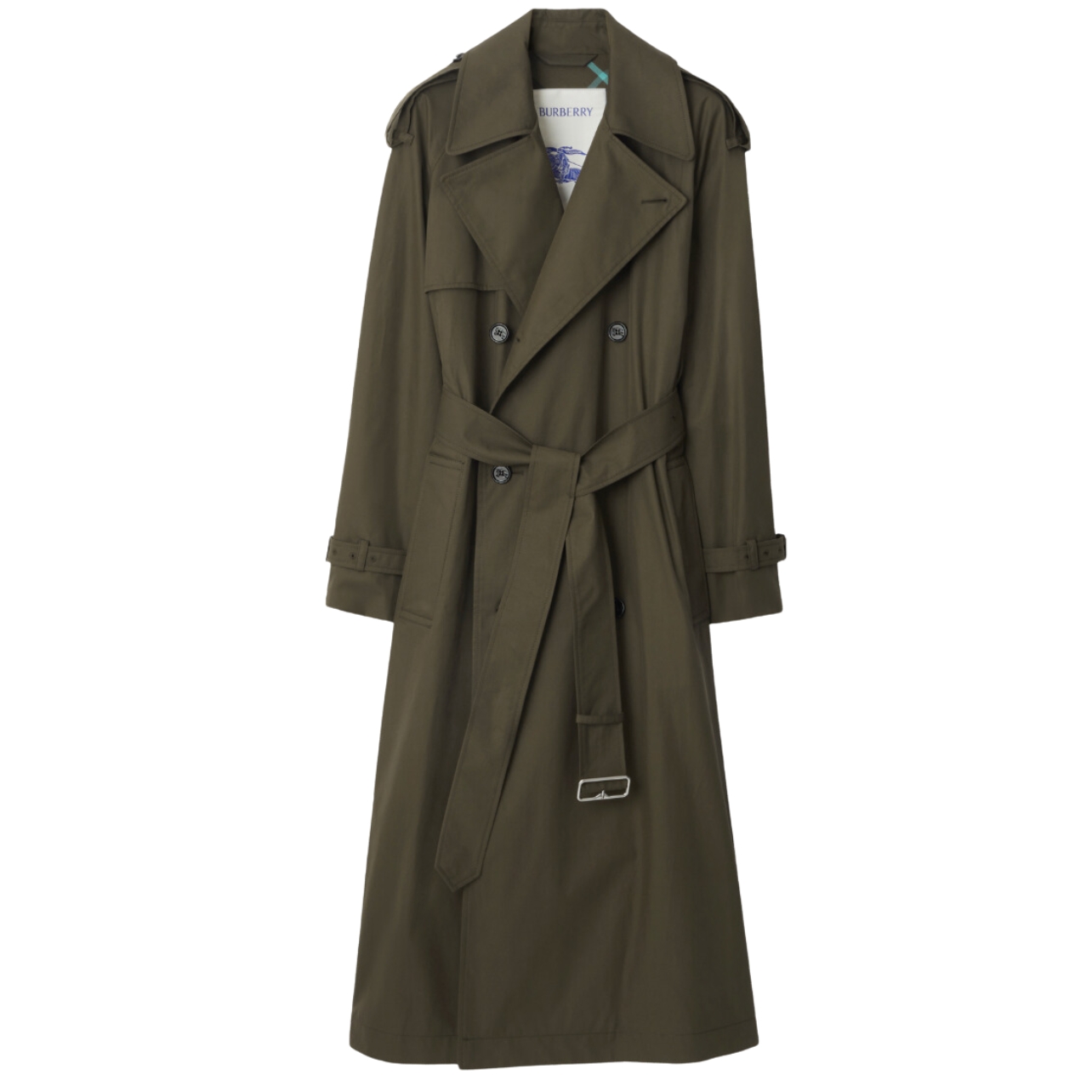 Burberry green trench coat