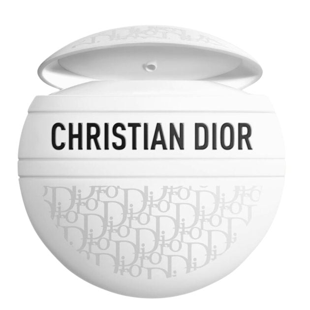 Dior Le Baume in white round packaging with Dior logo in gray