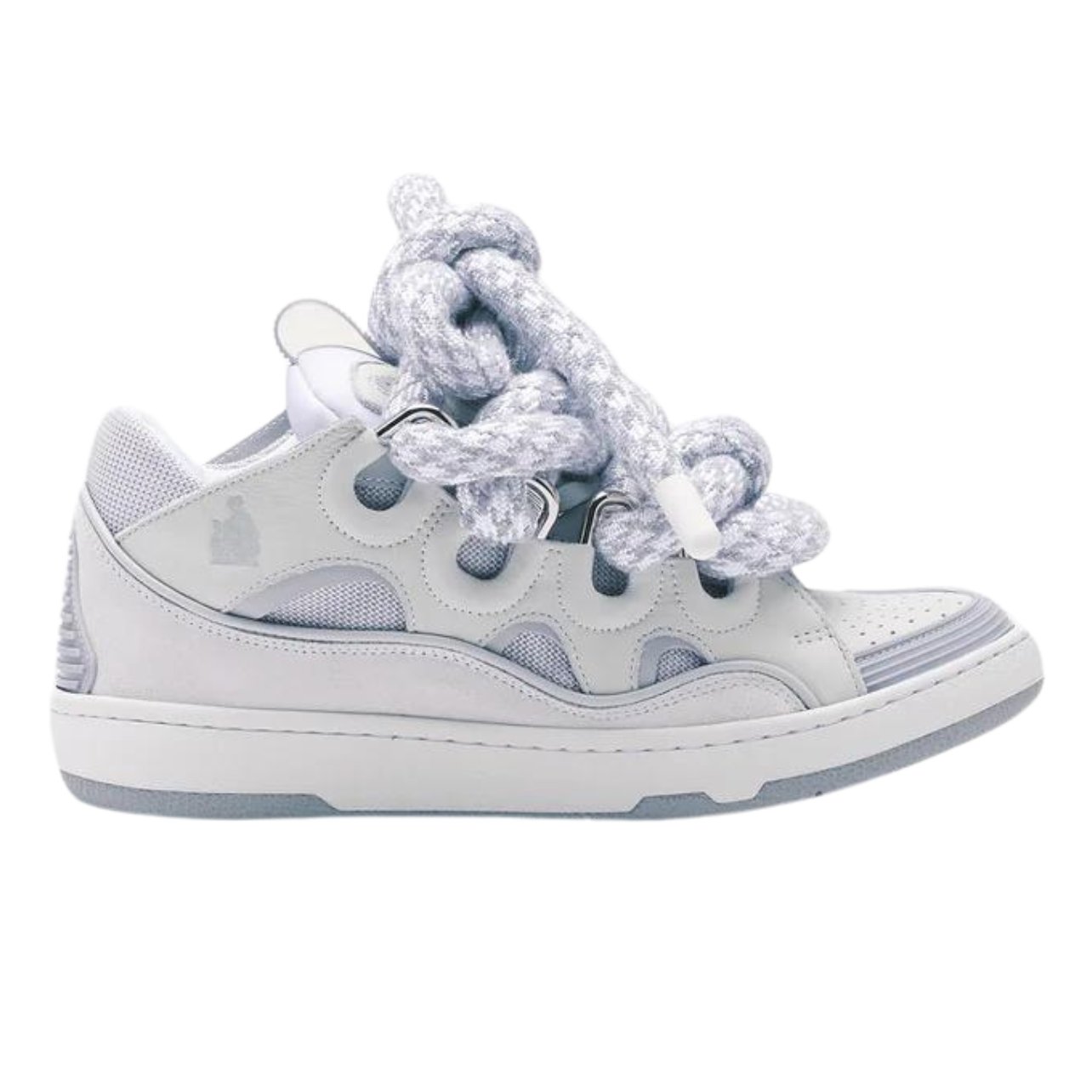 Lanvin sneakers with large laces in white and purple