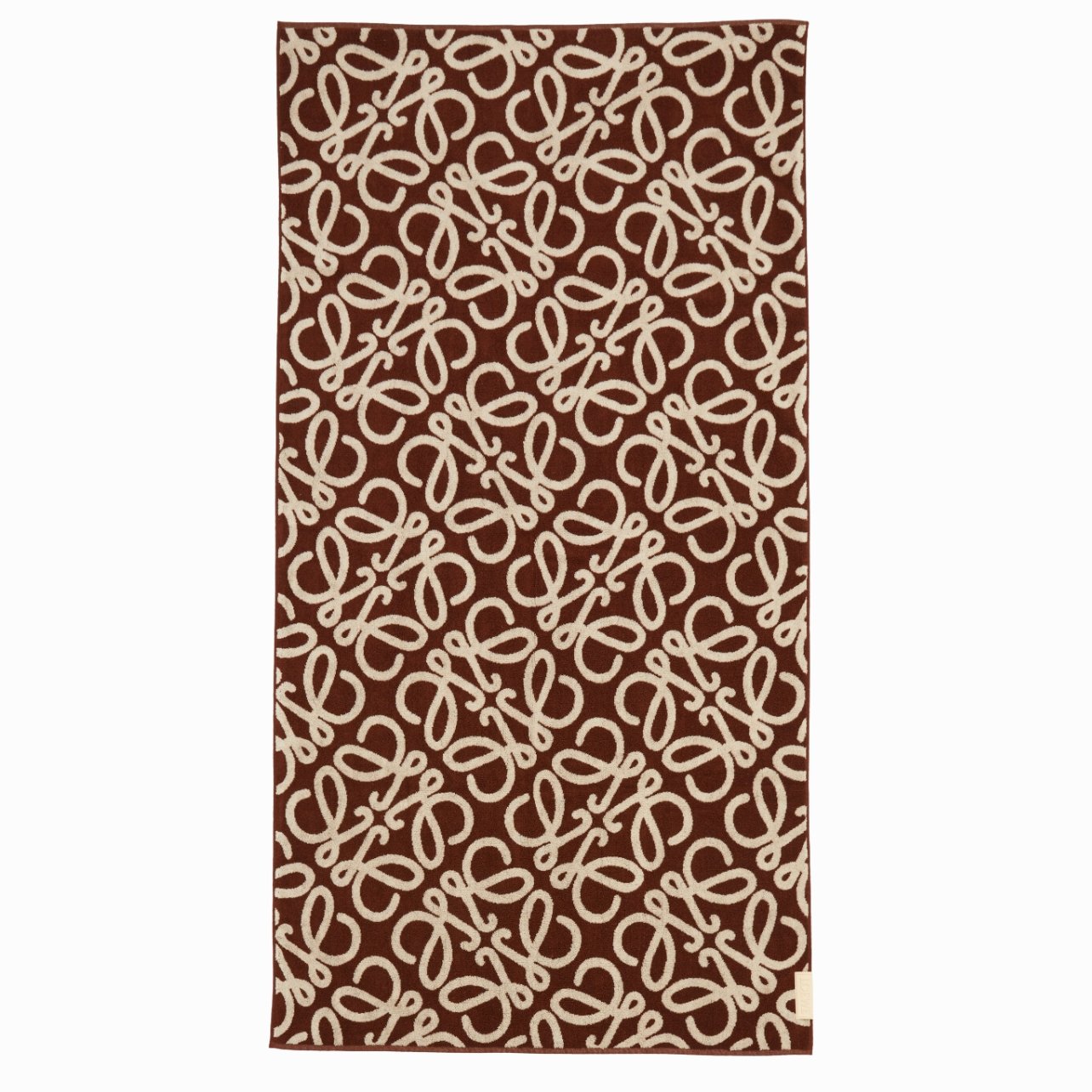 Loewe brown and cream printed towel