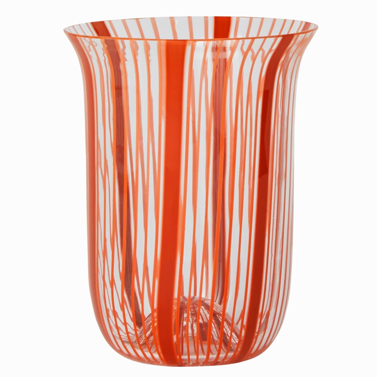 Loro Piana orange striped vase