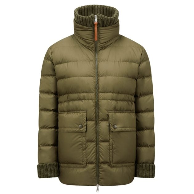 Moncler green puffer jacket