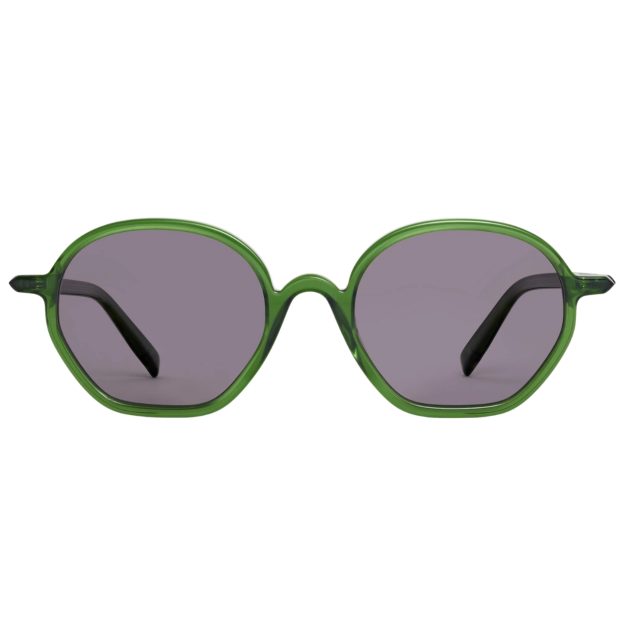 Morgenthal Frederics green round sunglasses