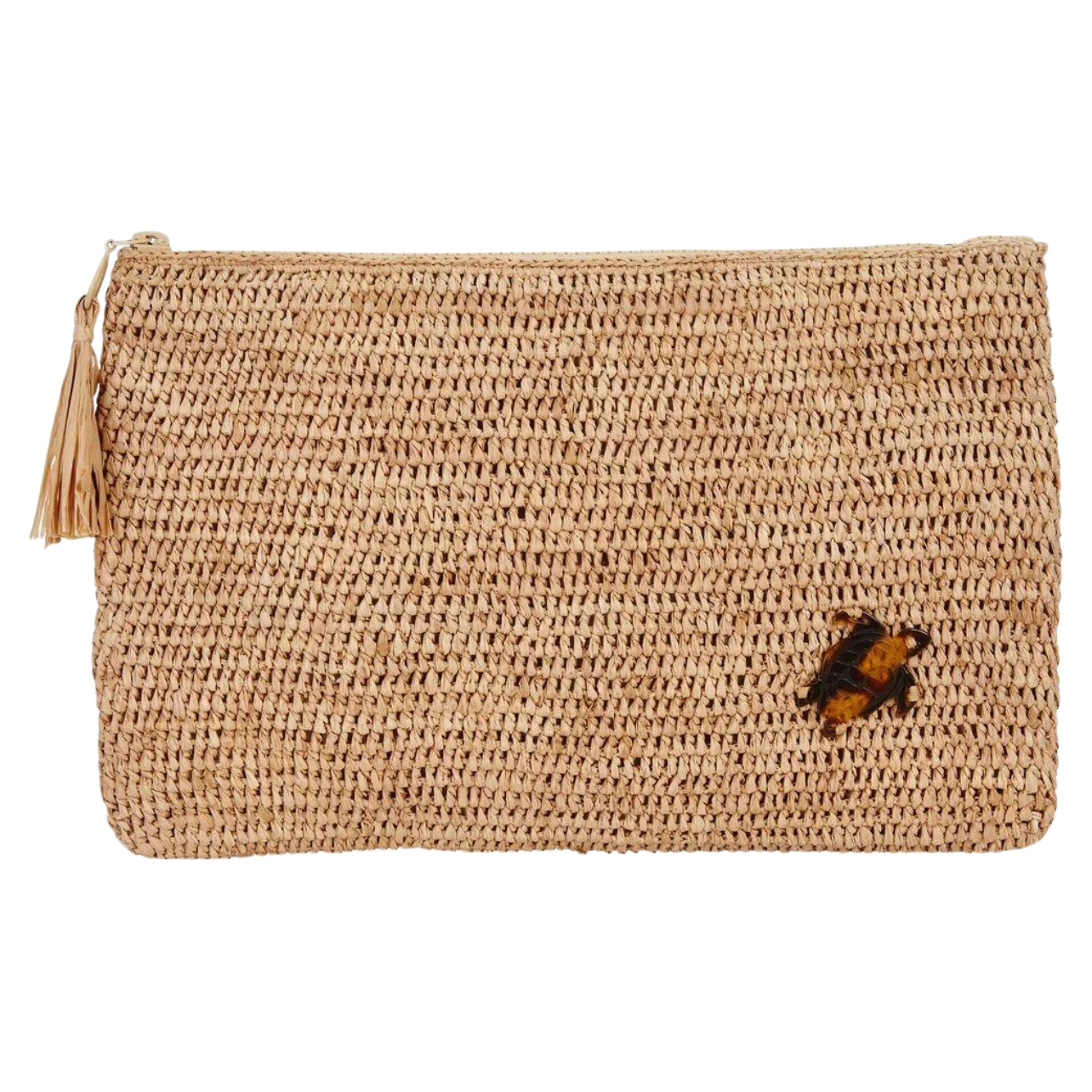 Vilebrequin raffia pouch