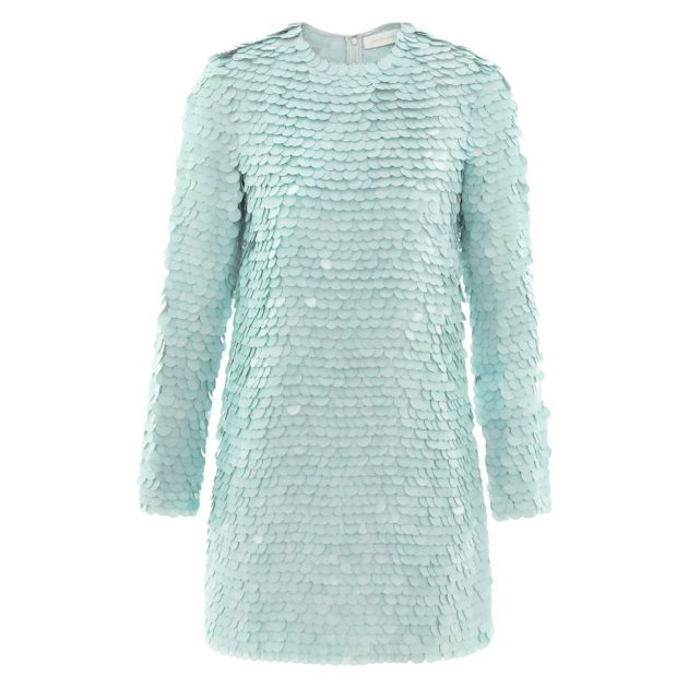 Zimmermann sequin mini dress in mint