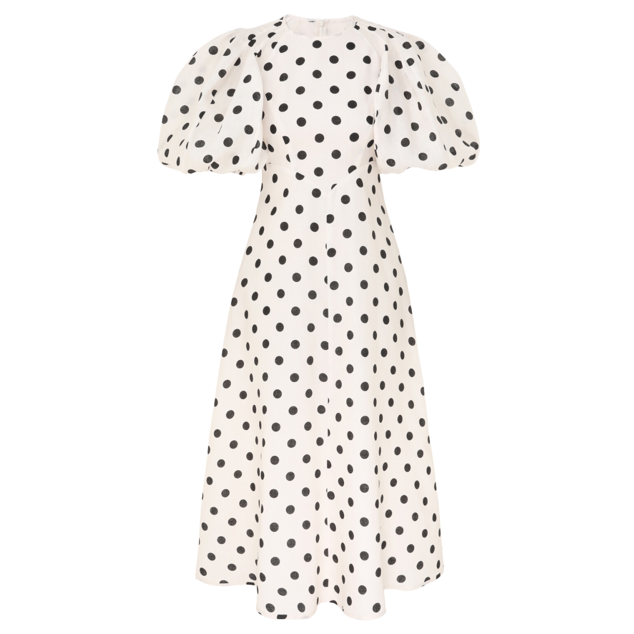 Zimmermann white dress with black polka dots