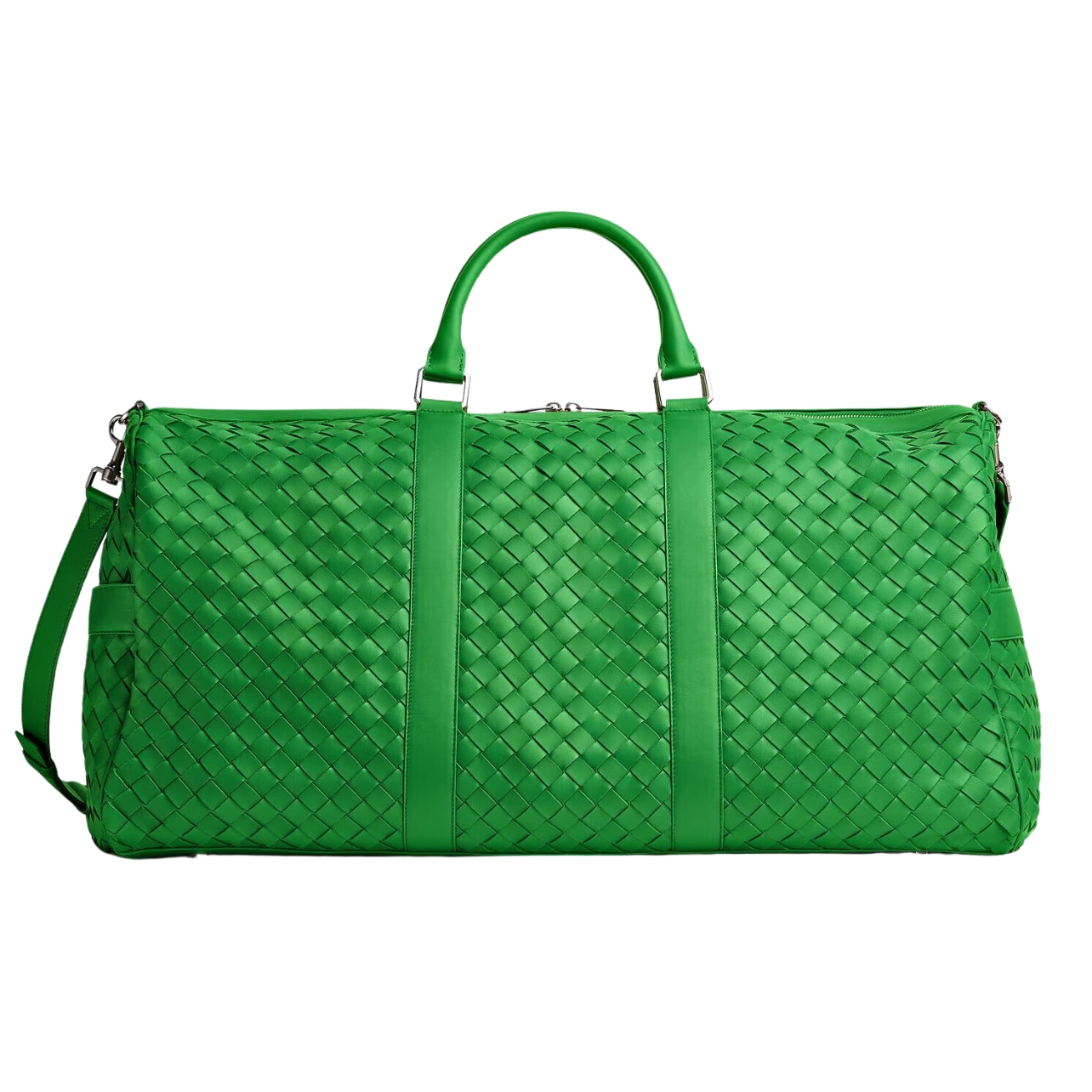 Bottega Veneta large leather duffle in green