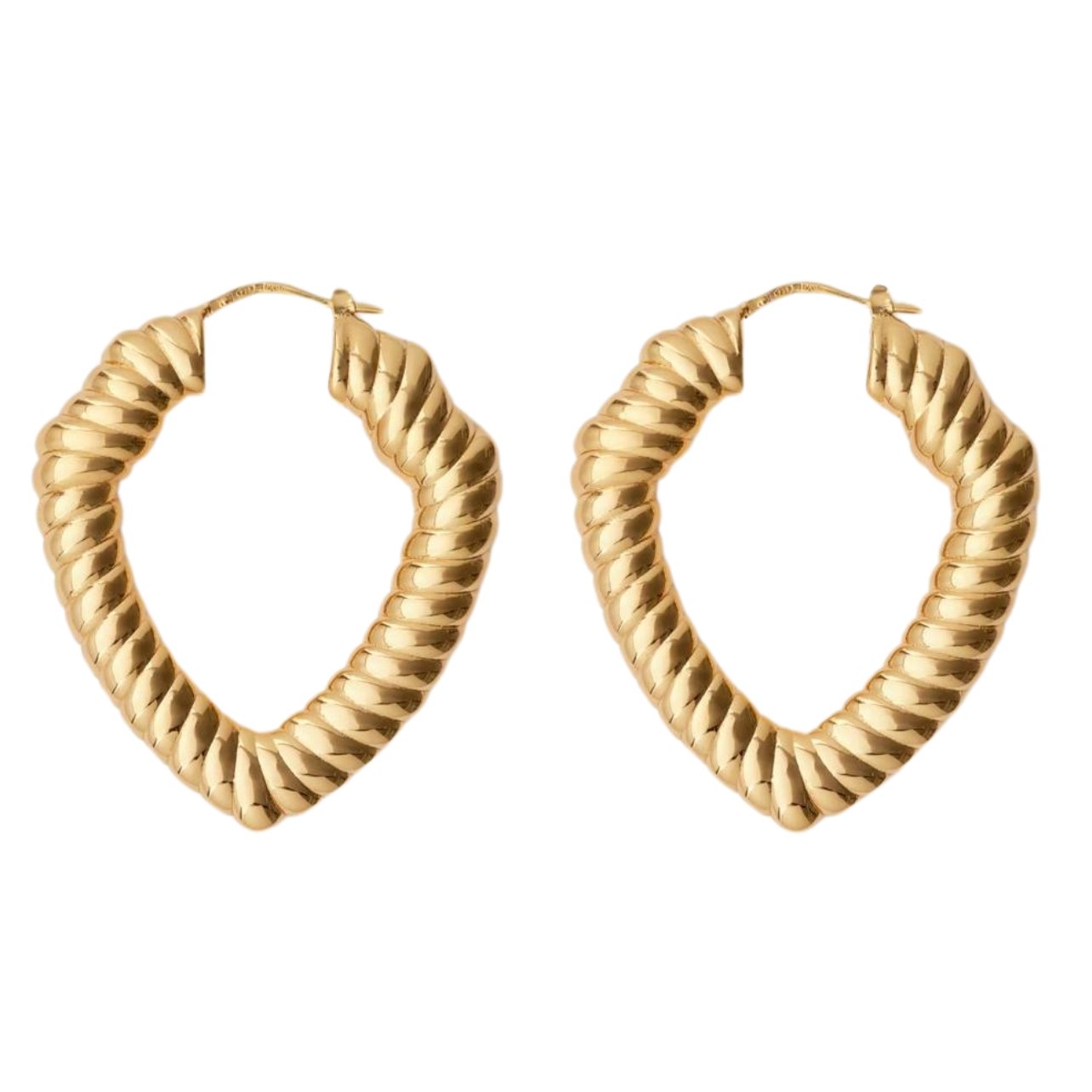 Burberry gold hoop earrings