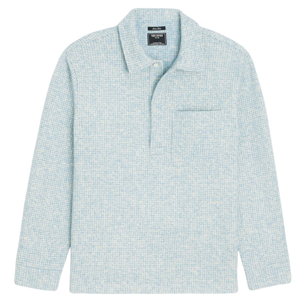 Todd Snyder knit polo in blue