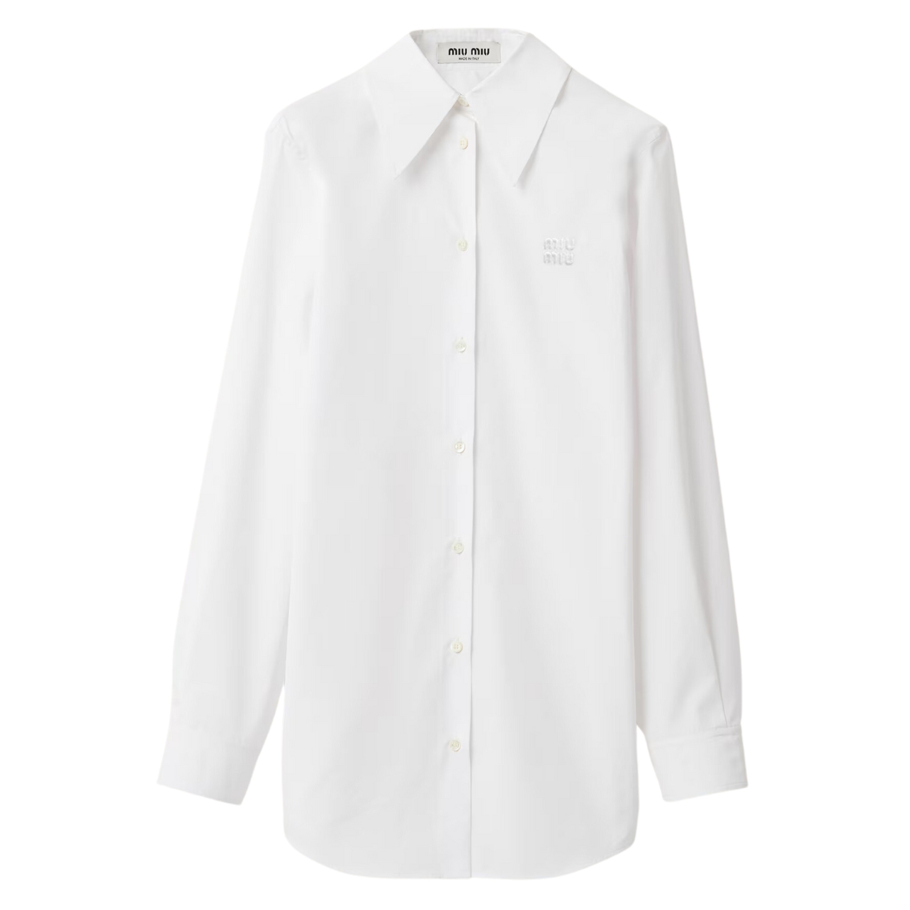 Miu Miu white button down shirt