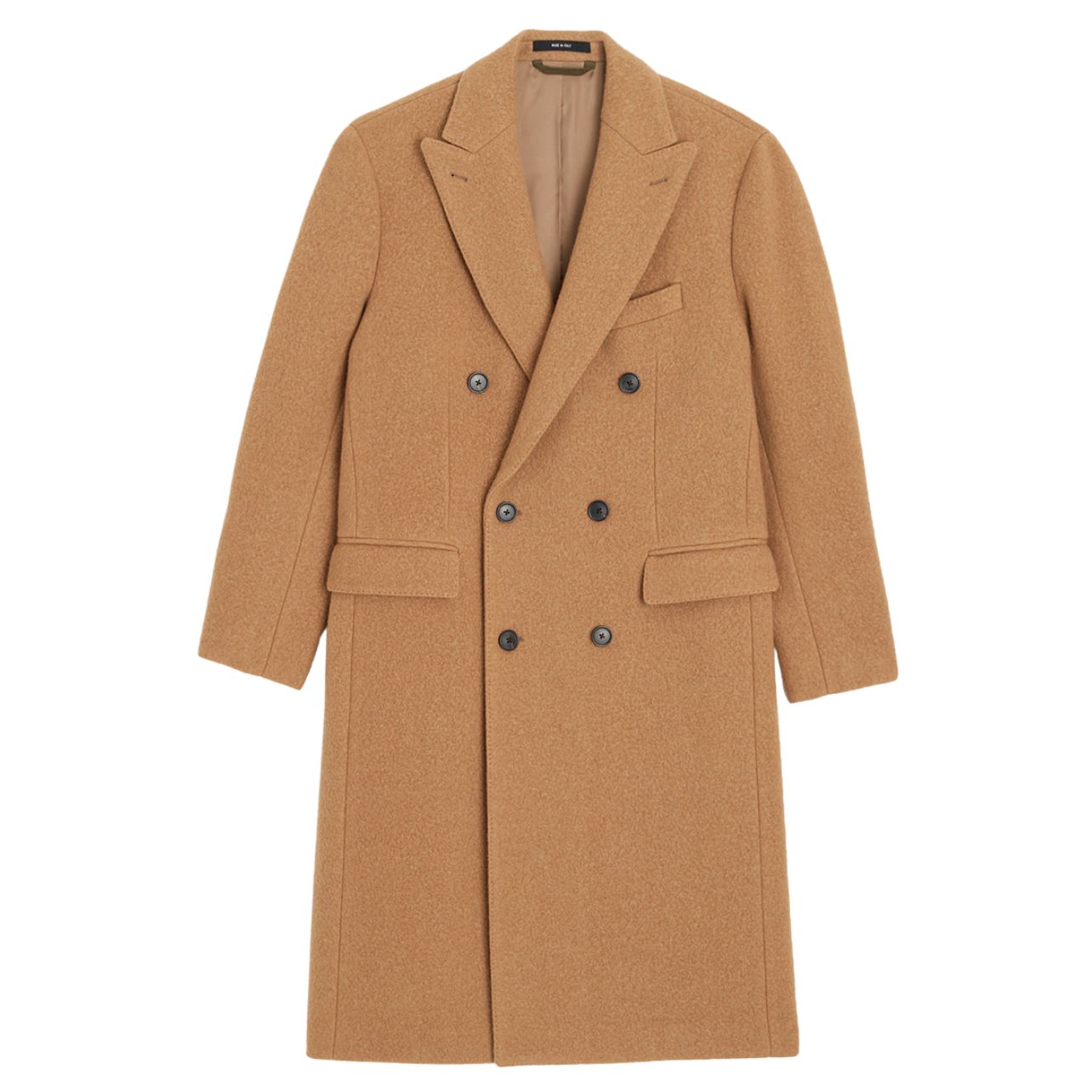 Todd Snyder wool topcoat in camel