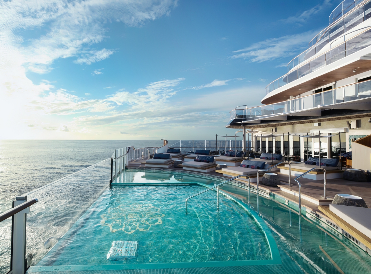 Pool vista aboard Explora Journey’s Explora 1 cruise ship