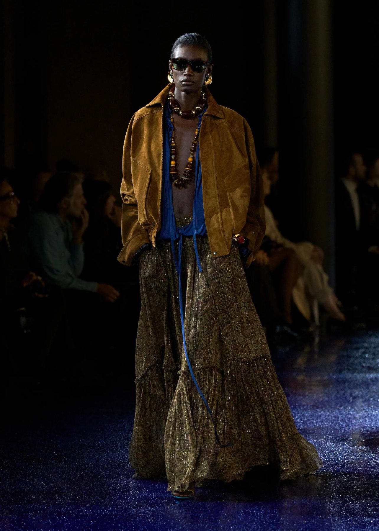 A look from Saint Laurent’s Spring/Summer 2024 fashion week runway show