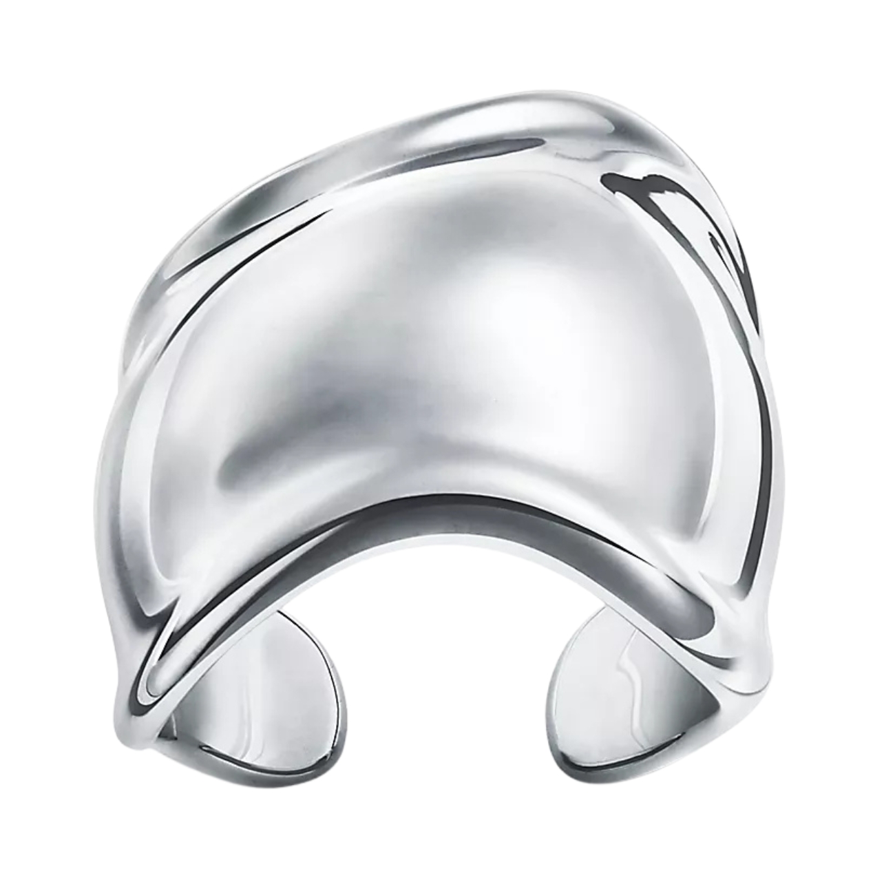 Tiffany & Co. Elsa Peretti silver ring with opening in the back