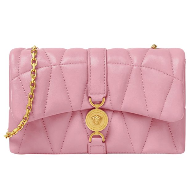 Versace Kleio quilted bag in pink