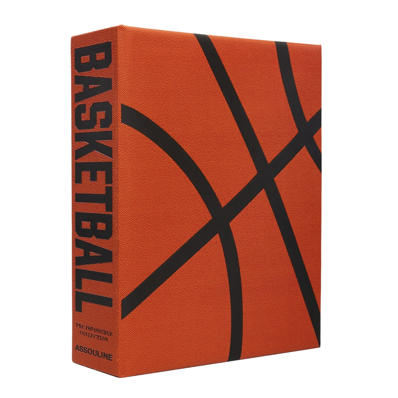 Assouline cover of Basketball book in orange and black