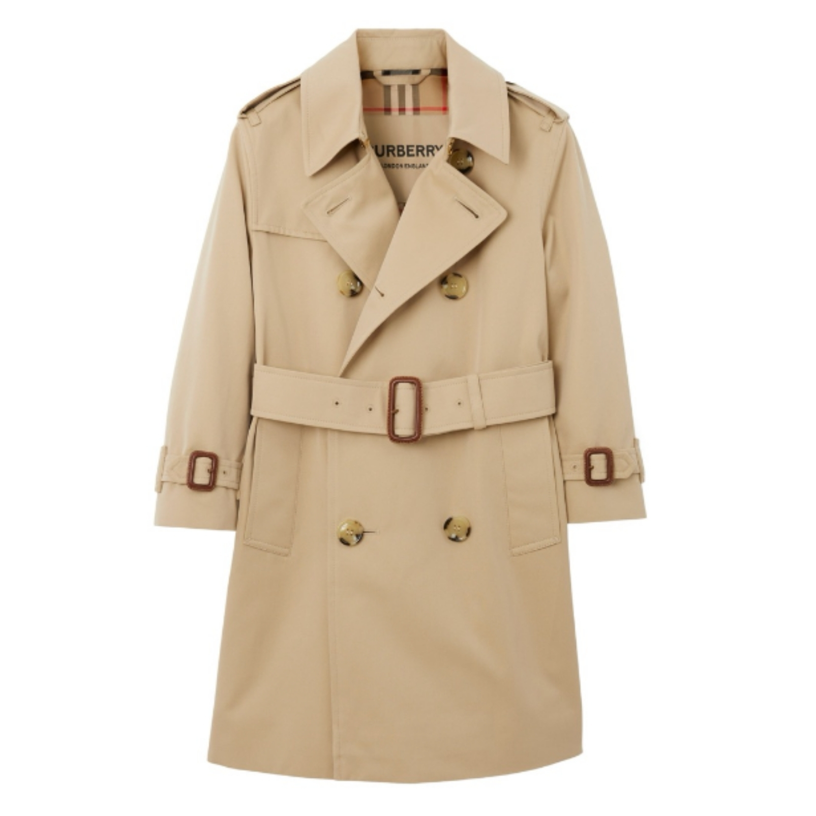 Burberry tan trench coat for kids