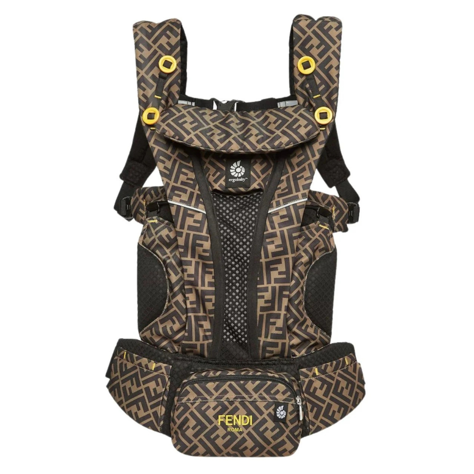 Couture Kids Fendi logo print baby carrier