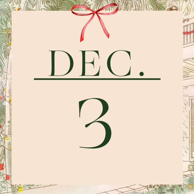 Graphic that has the word Dec. and number 3 in green