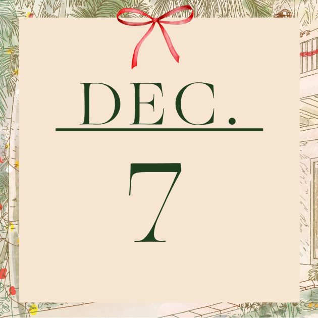 Graphic that has the word Dec. and number 7 in green