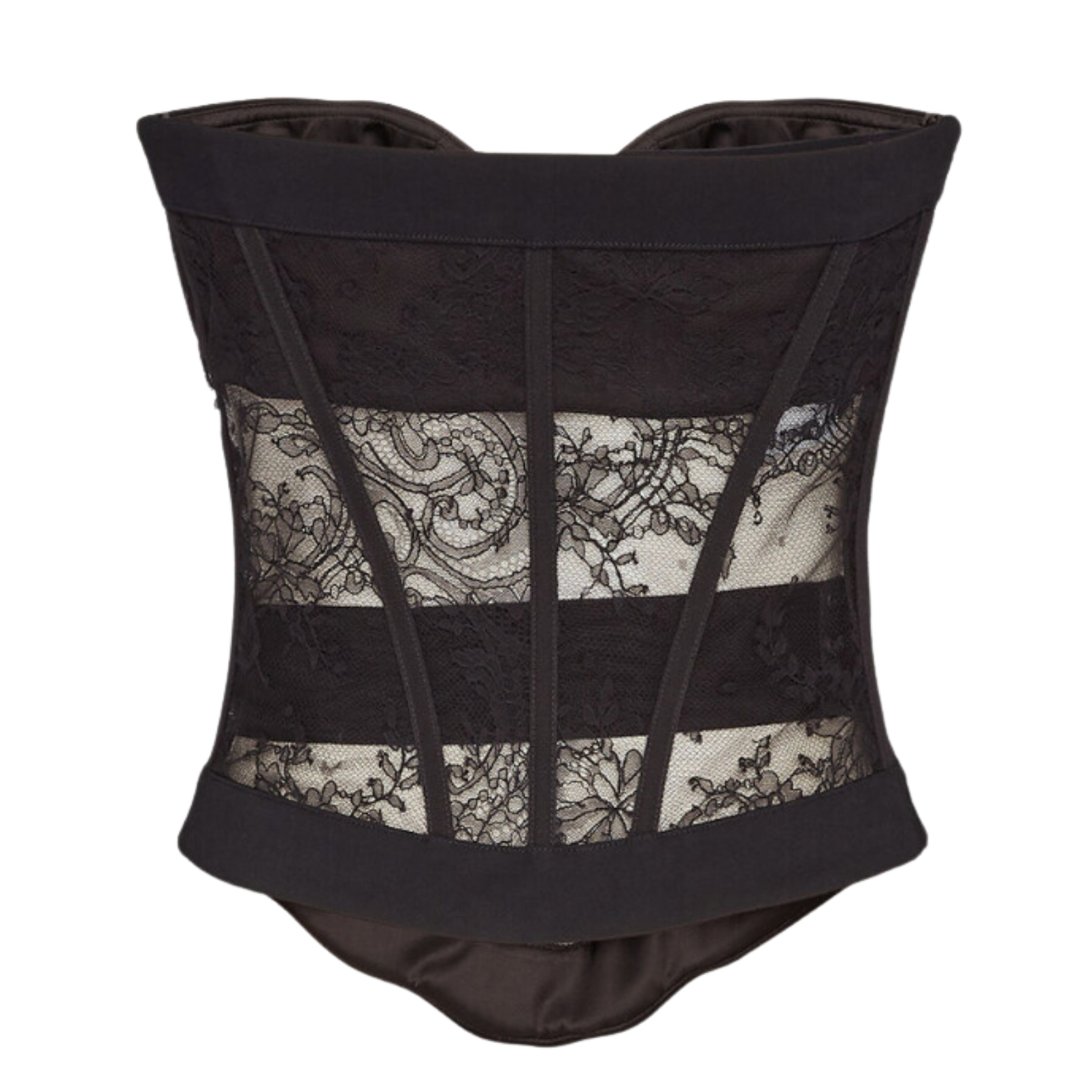 Dsquared2 black Bustier with lace