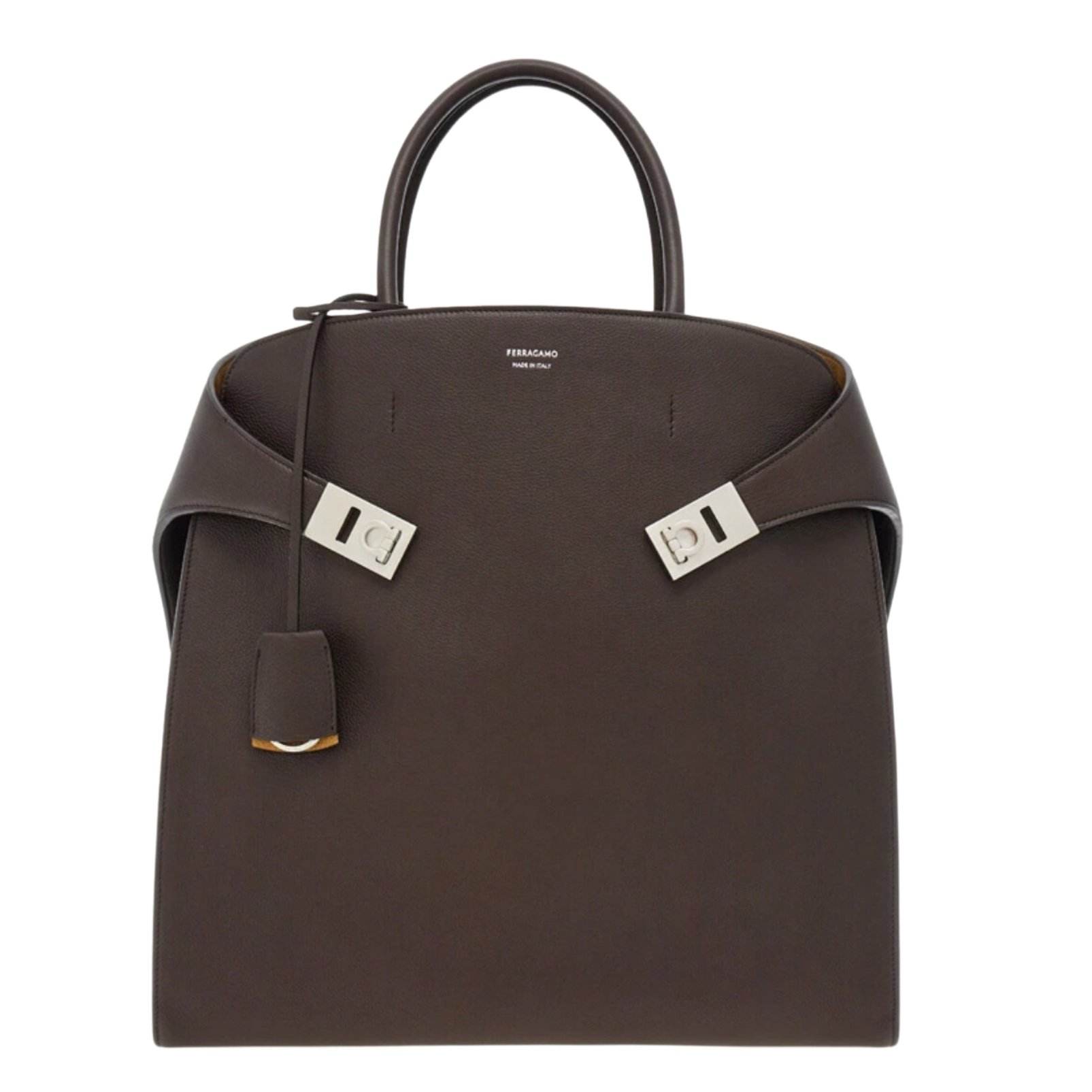 Ferragamo brown large tote bag