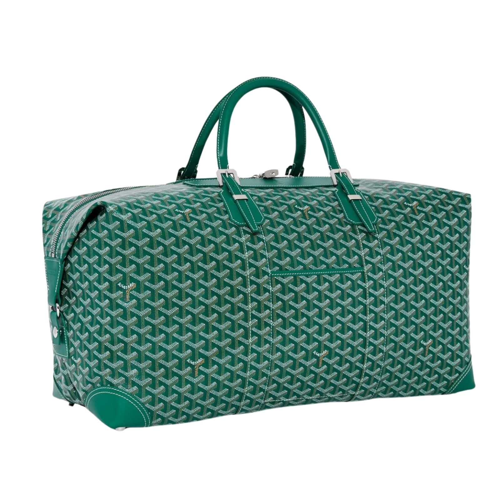 Goyard large green bag with logo print