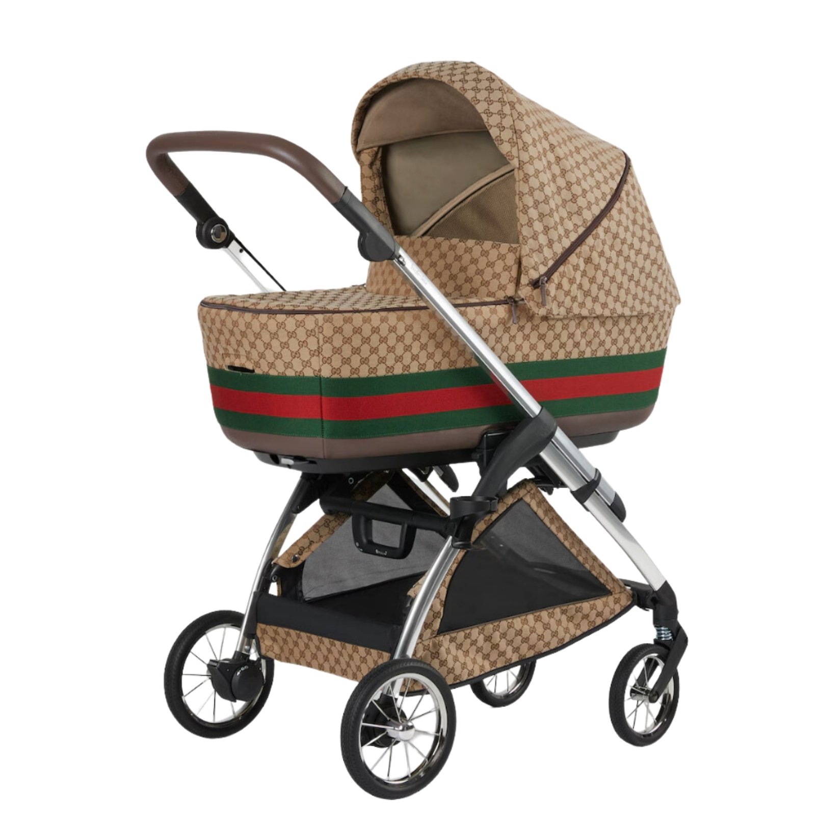 Gucci logo bassinet stroller