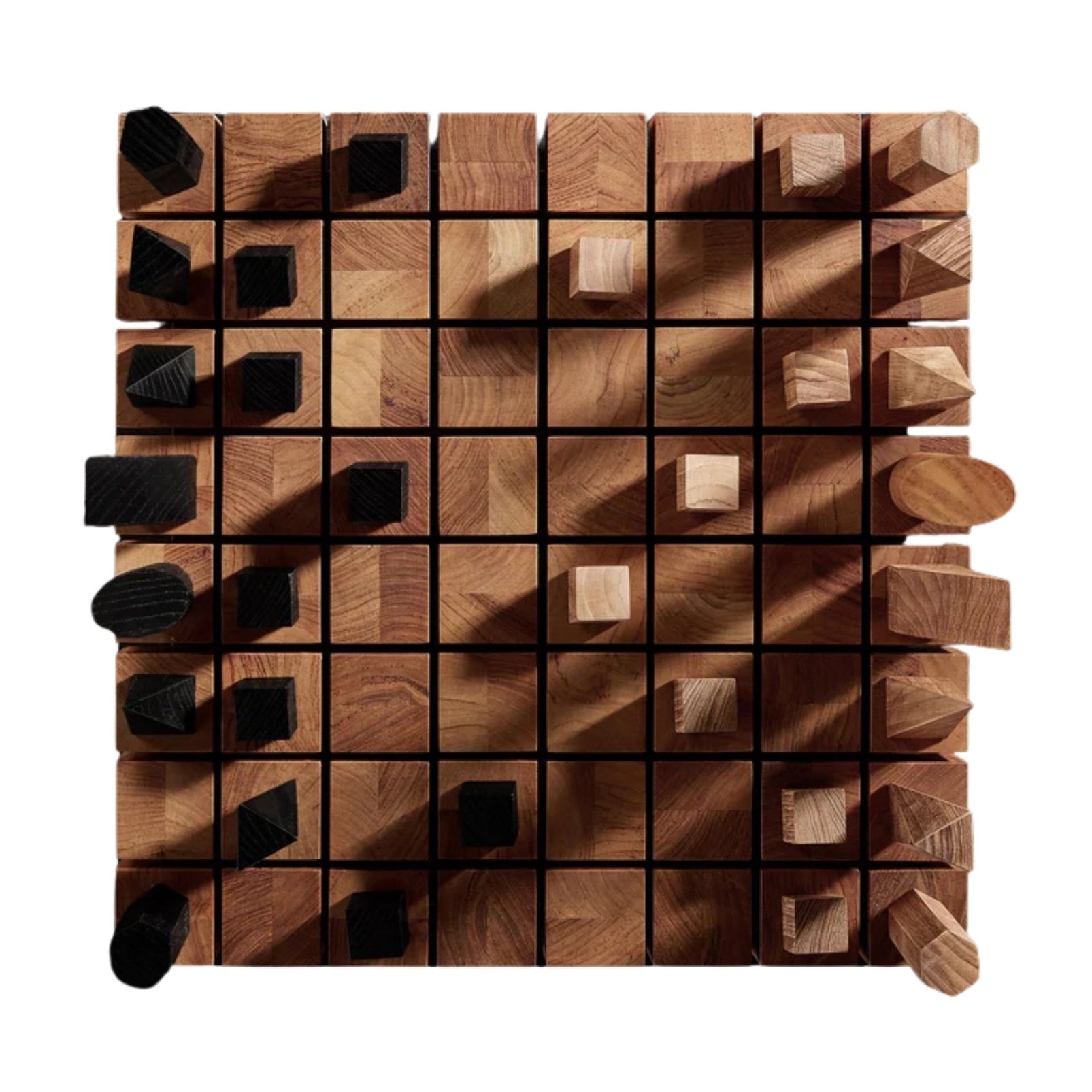 James Perse wooden and black chess board set