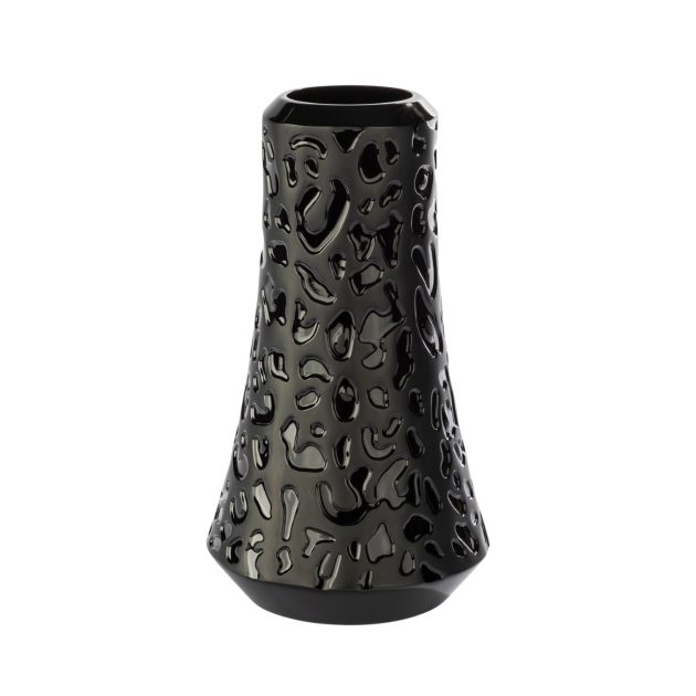 Lalique black vase