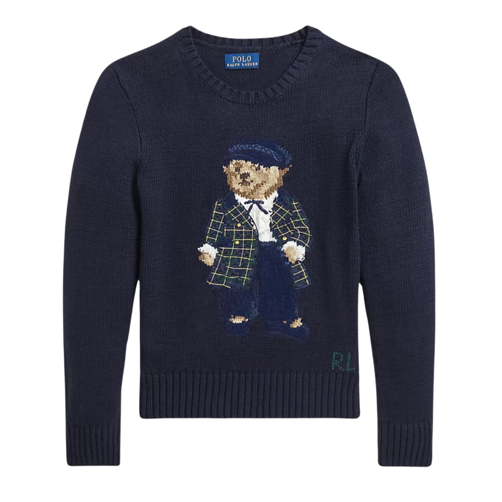 Ralph Lauren navy sweater with bear