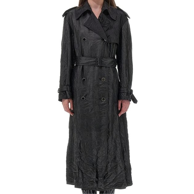 Roberto Cavalli black trench coat