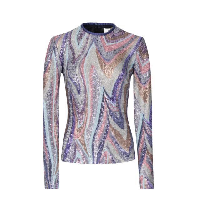 Silvia tcherassi sequin long sleeve top